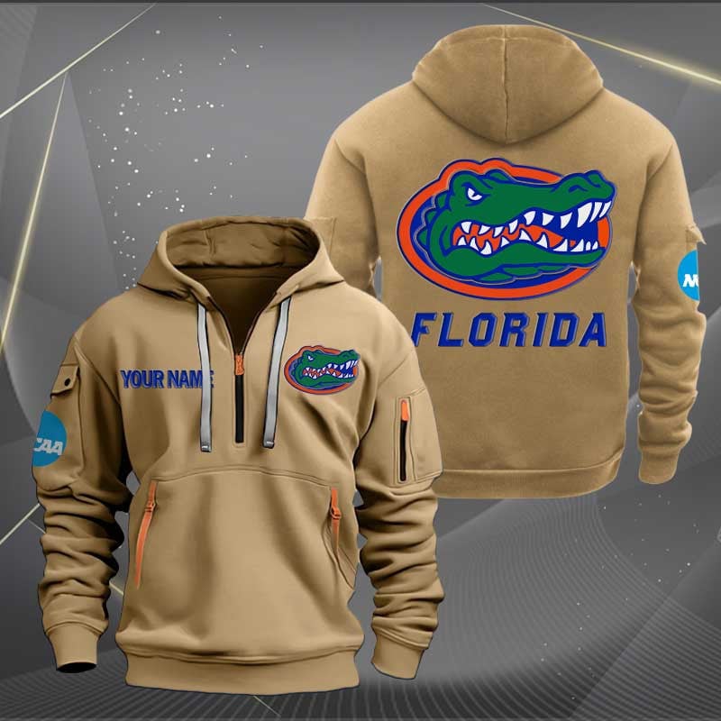 Sportswearmerch Florida Gators NCAA Personalized Half Zip Hoodie For Fan