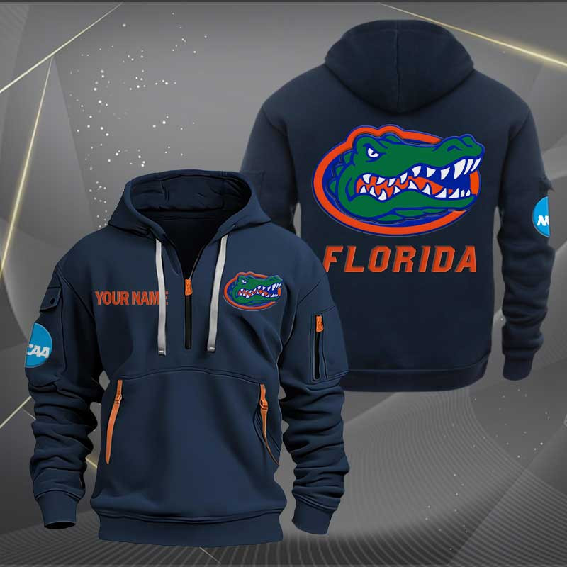 Sportswearmerch Florida Gators NCAA Personalized Half Zip Hoodie For Fan