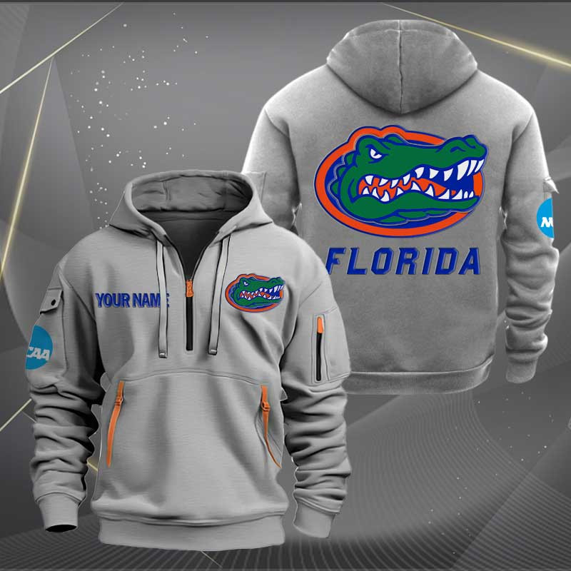 Sportswearmerch Florida Gators NCAA Personalized Half Zip Hoodie For Fan