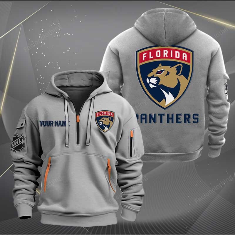 Sportswearmerch Florida Panthers NHL Personalized Half Zip Hoodie For Fan