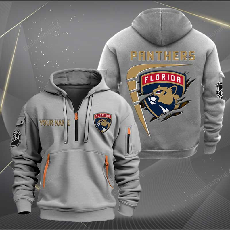 Sportswearmerch Florida Panthers NHL Personalized Half Zip Hoodie For Fan