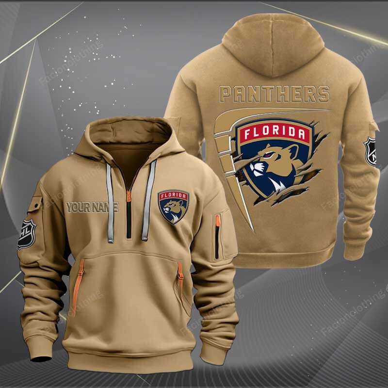 Sportswearmerch Florida Panthers NHL Personalized Half Zip Hoodie For Fan