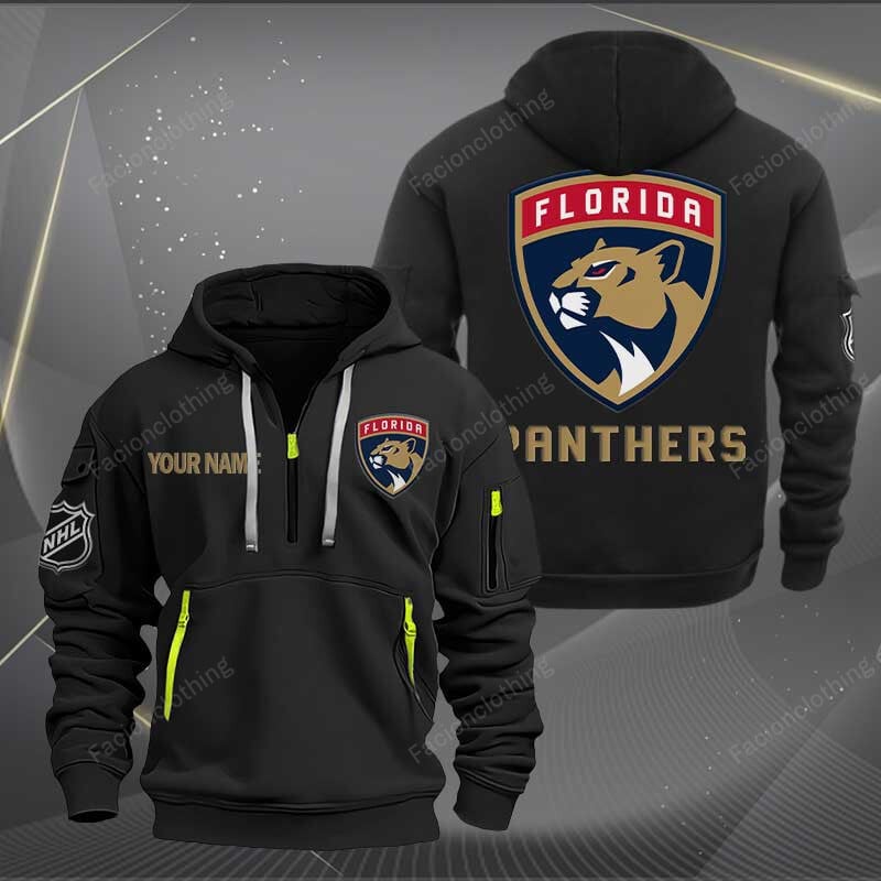 Sportswearmerch Florida Panthers NHL Personalized Half Zip Hoodie For Fan