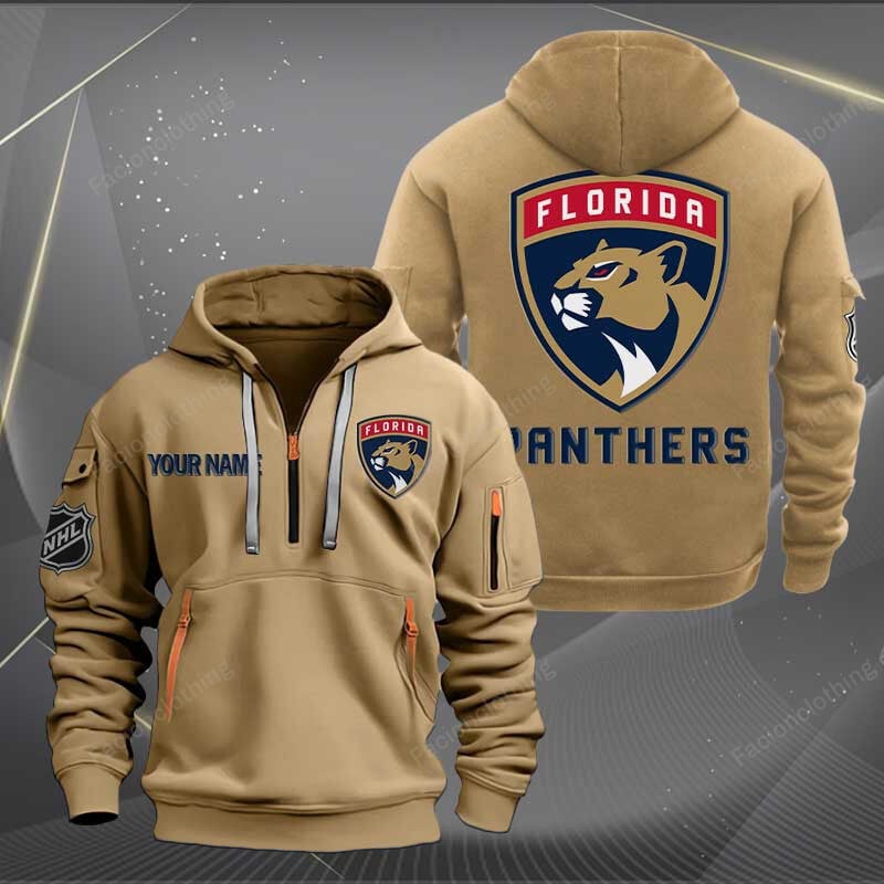 Sportswearmerch Florida Panthers NHL Personalized Half Zip Hoodie For Fan