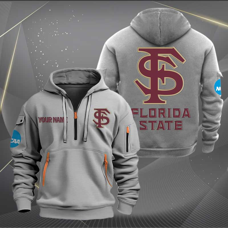Sportswearmerch Florida State Seminoles NCAA Baseball NCAA Personalized Half Zip Hoodie For Fan