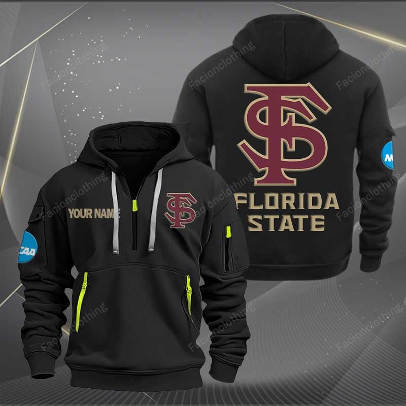 Sportswearmerch Florida State Seminoles NCAA Baseball NCAA Personalized Half Zip Hoodie For Fan