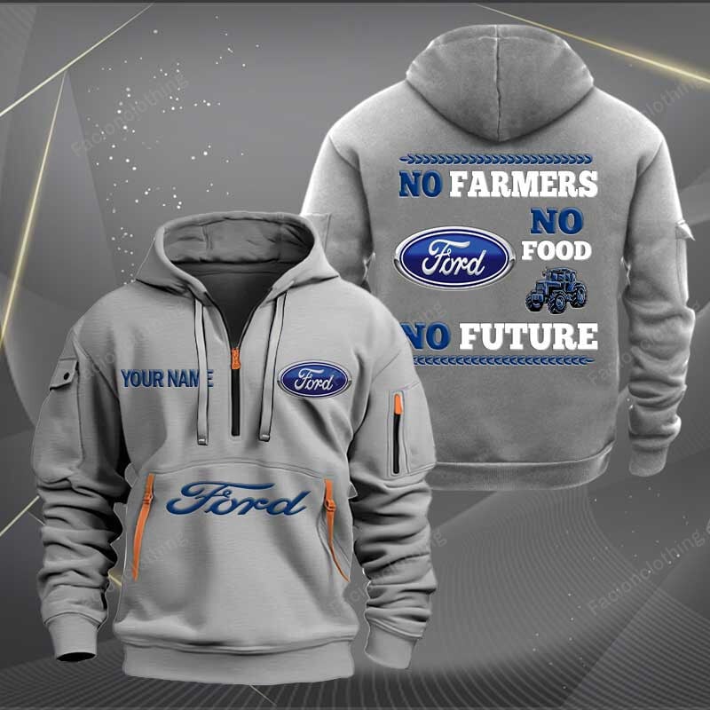 Sportswearmerch Ford Car Car Personalized Half Zip Hoodie For Fan
