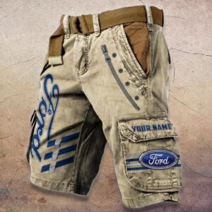 Sportswearmerch Ford Car Denim Shorts For Fan