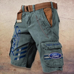 Sportswearmerch Ford Car Denim Shorts For Fan