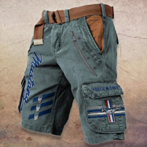 Sportswearmerch Ford Car-Mustang Car Denim Shorts For Fan