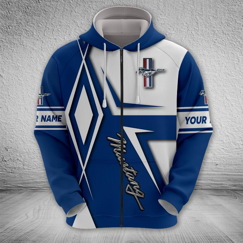 Sportswearmerch Ford Car Zip Hoodie For Fan