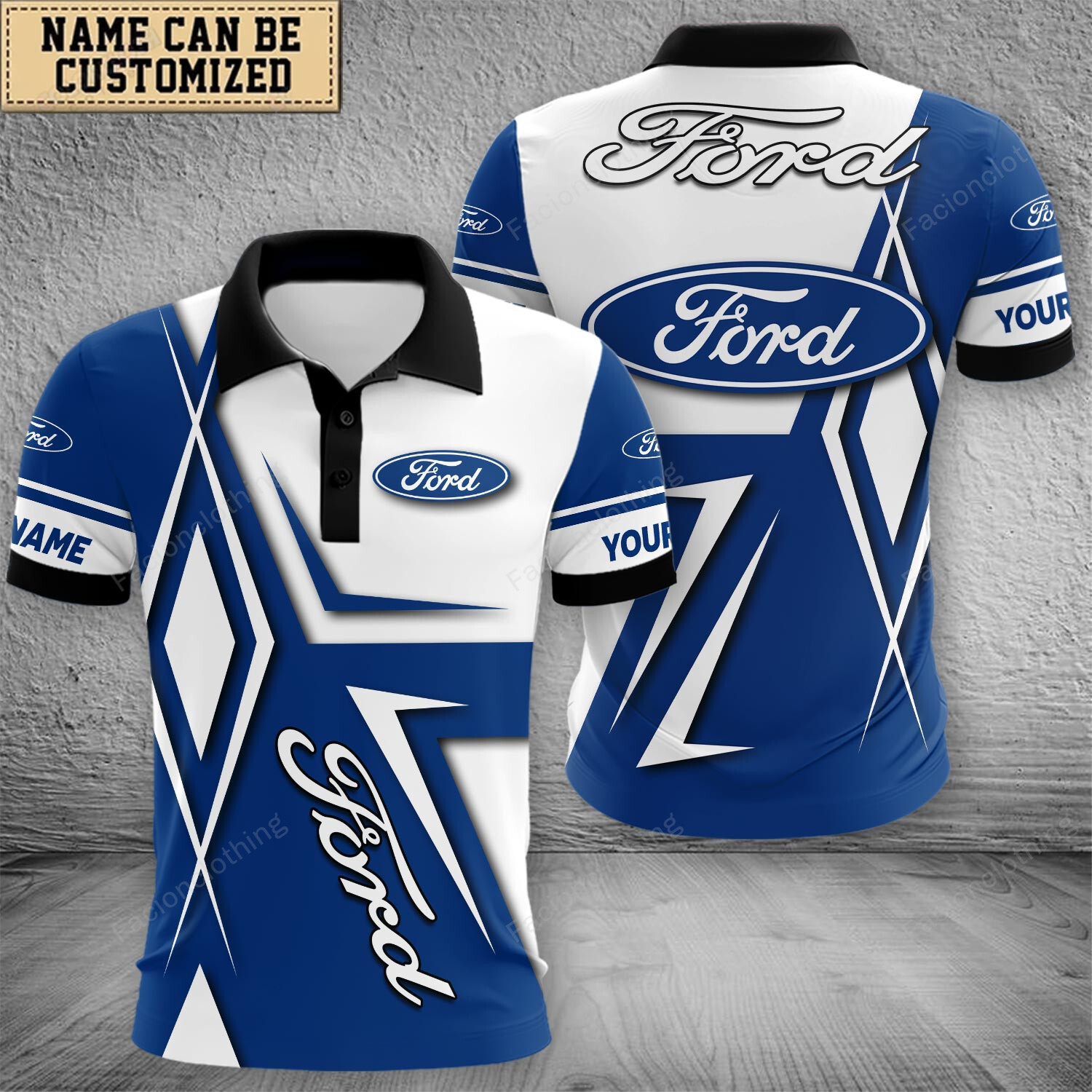 Sportswearmerch Ford-Mustang Car Polo Shirt For Fan