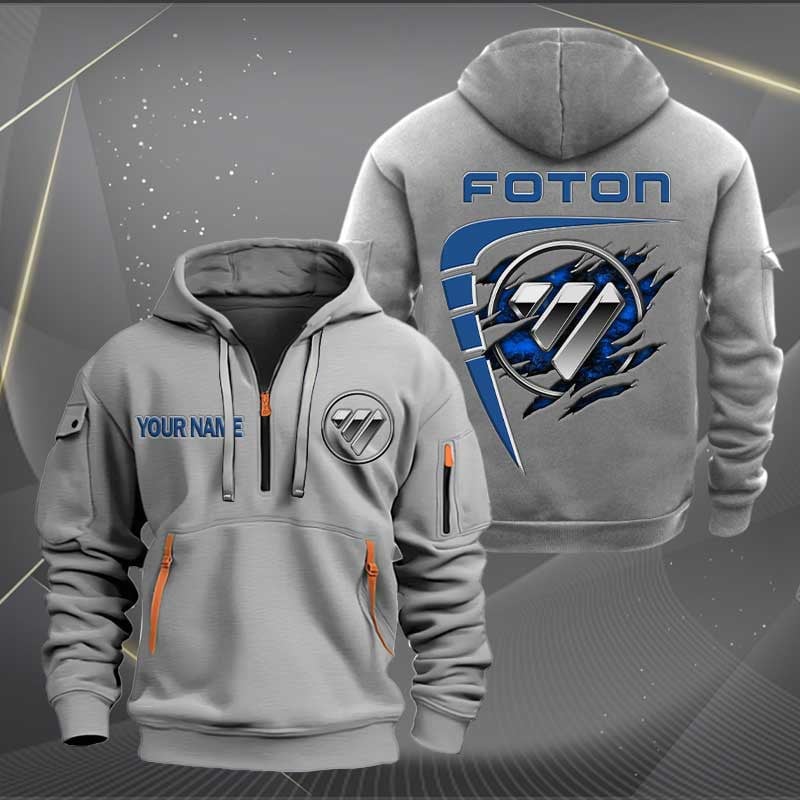 Sportswearmerch Foton Car Personalized Half Zip Hoodie For Fan