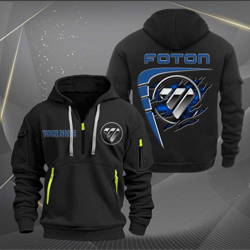 Sportswearmerch Foton Car Personalized Half Zip Hoodie For Fan