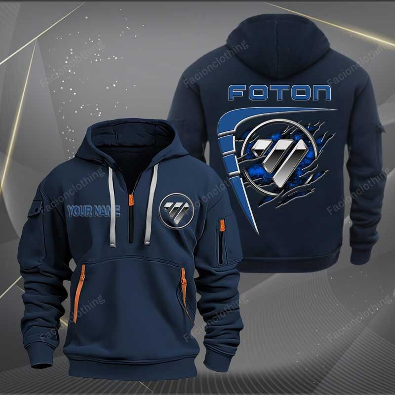Sportswearmerch Foton Car Personalized Half Zip Hoodie For Fan
