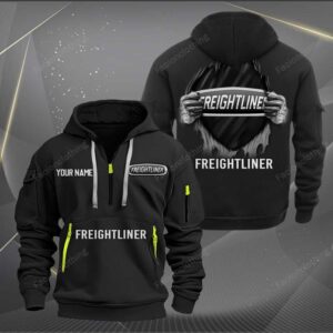 Sportswearmerch Freightliner Car Personalized Half Zip Hoodie For Fan