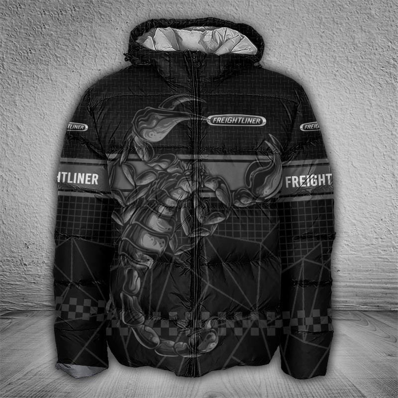 Sportswearmerch Freightliner Trucks Puffer Jacket For Fan