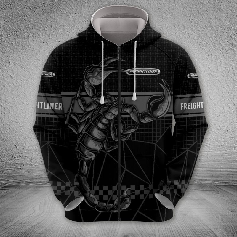 Sportswearmerch Freightliner Trucks Zip Hoodie For Fan