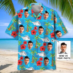 Sportswearmerch Funny Cruise Custom Face Hawaiian Shirt For Fan