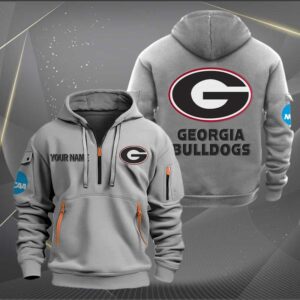 Sportswearmerch Georgia Bulldogs NCAA Half Zip Hoodie For Fan