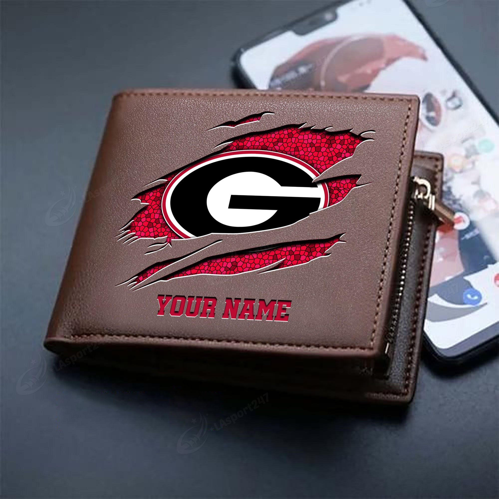 Sportswearmerch Georgia Bulldogs NCAA Men Wallet For Fan