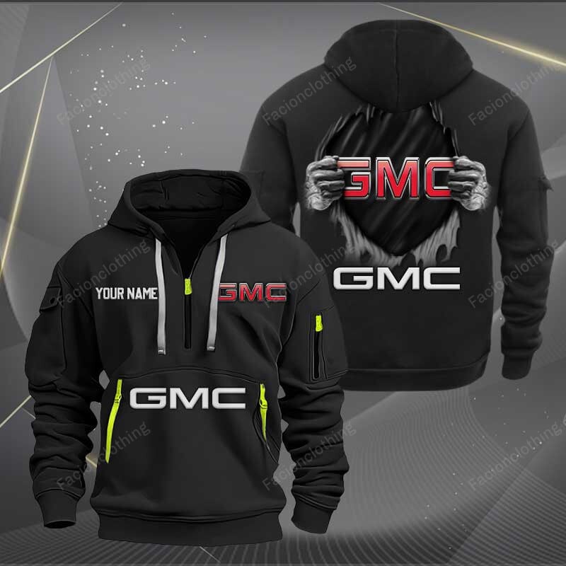 Sportswearmerch GMC Car Personalized Half Zip Hoodie For Fan