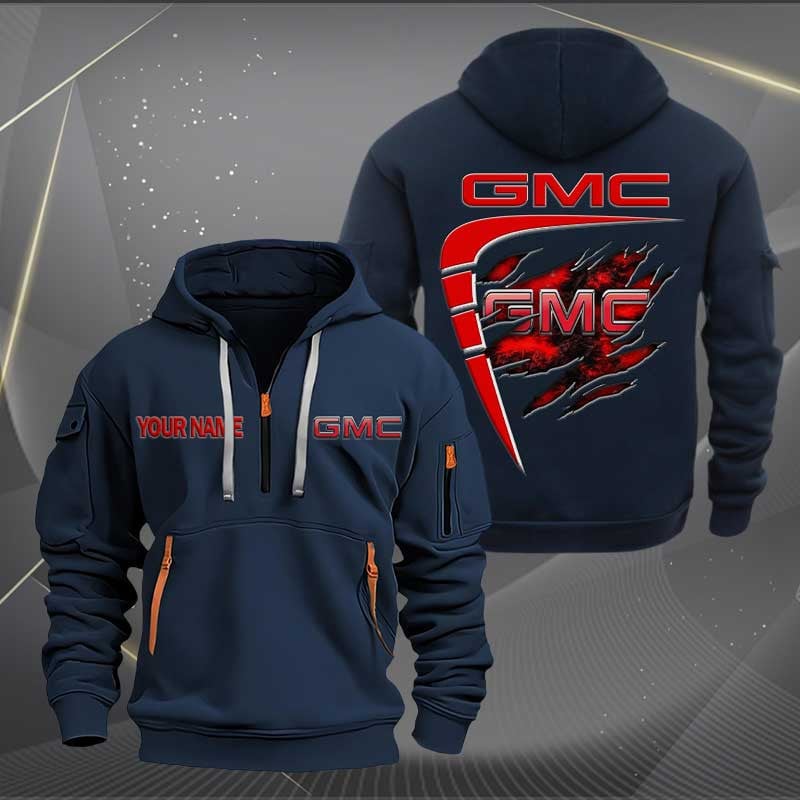 Sportswearmerch GMC Car Personalized Half Zip Hoodie For Fan