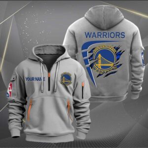 Sportswearmerch Golden State Warriors NBA Personalized Half Zip Hoodie For Fan