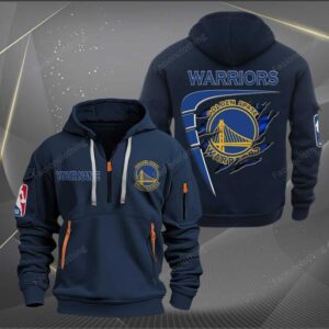 Sportswearmerch Golden State Warriors NBA Personalized Half Zip Hoodie For Fan