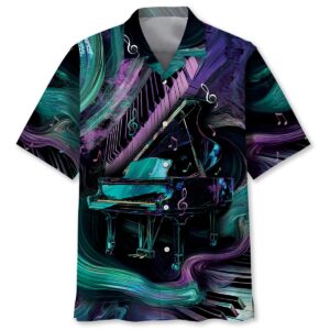 Sportswearmerch Grand Piano Magic Wave Hawaiian Shirt For Fan