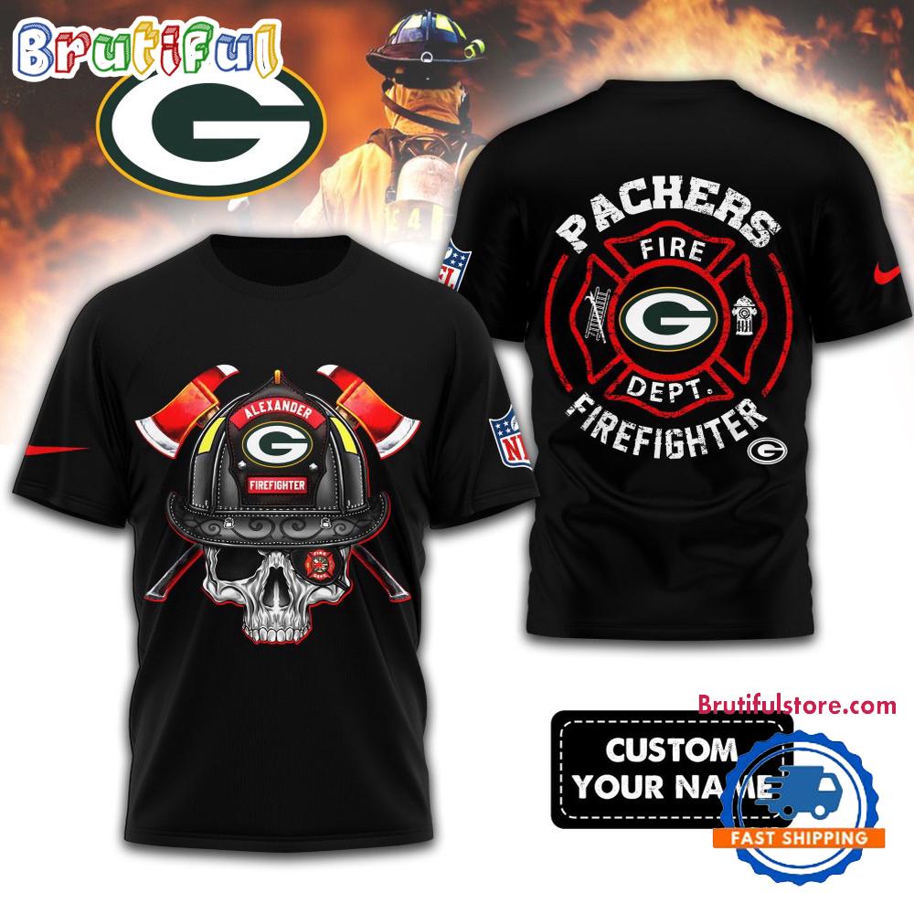 Sportswearmerch Green Bay Packers NFL Football Team Fire Fighter T-Shirt For Fan