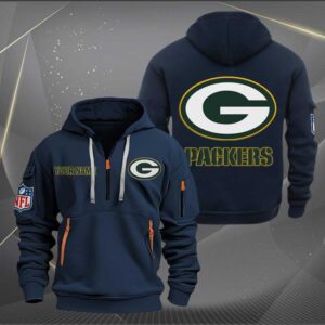 Sportswearmerch Green Bay Packers NFL Half Zip Hoodie For Fan