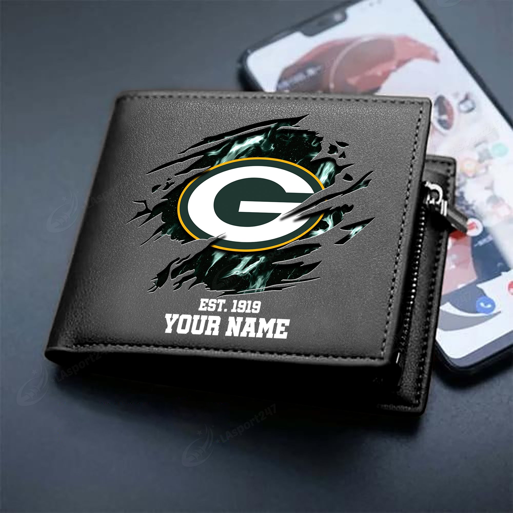Sportswearmerch Green Bay Packers NFL Men Wallet For Fan