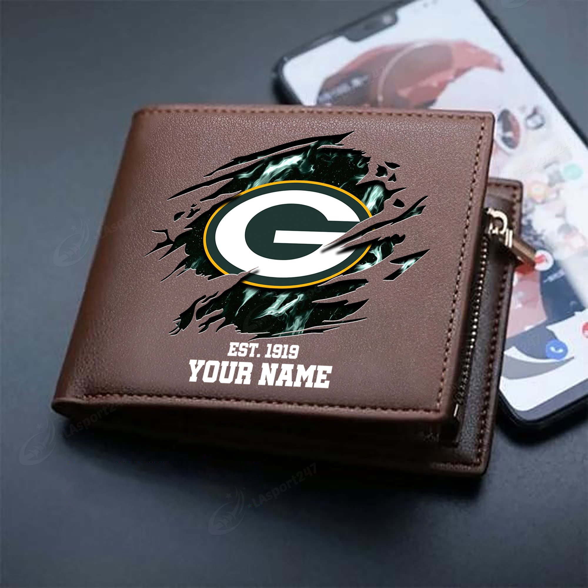Sportswearmerch Green Bay Packers NFL Men Wallet For Fan