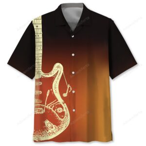 Sportswearmerch Gun Guitar Vintage Style Hawaiian Shirt For Fan