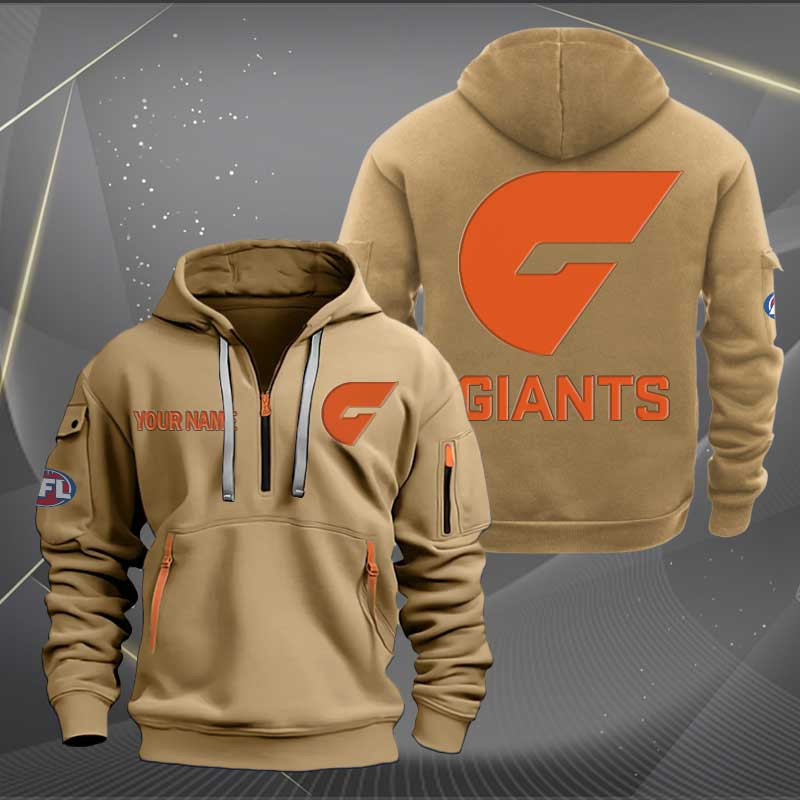 Sportswearmerch GWS Giants Personalized Half Zip Hoodie For Fan