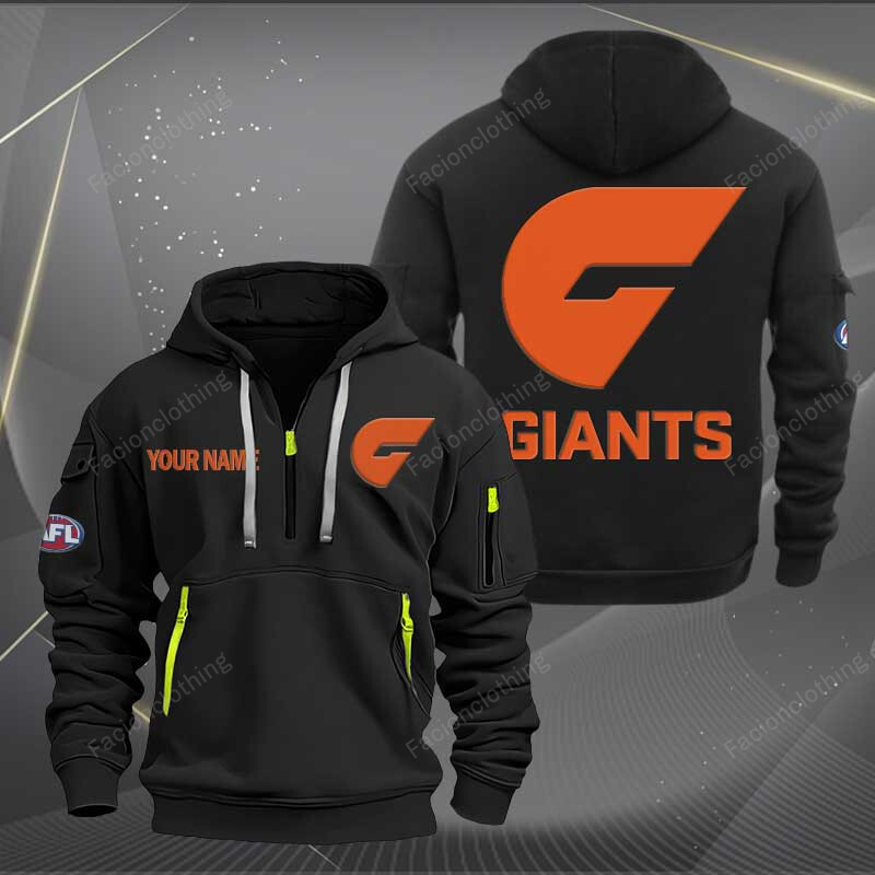 Sportswearmerch GWS Giants Personalized Half Zip Hoodie For Fan