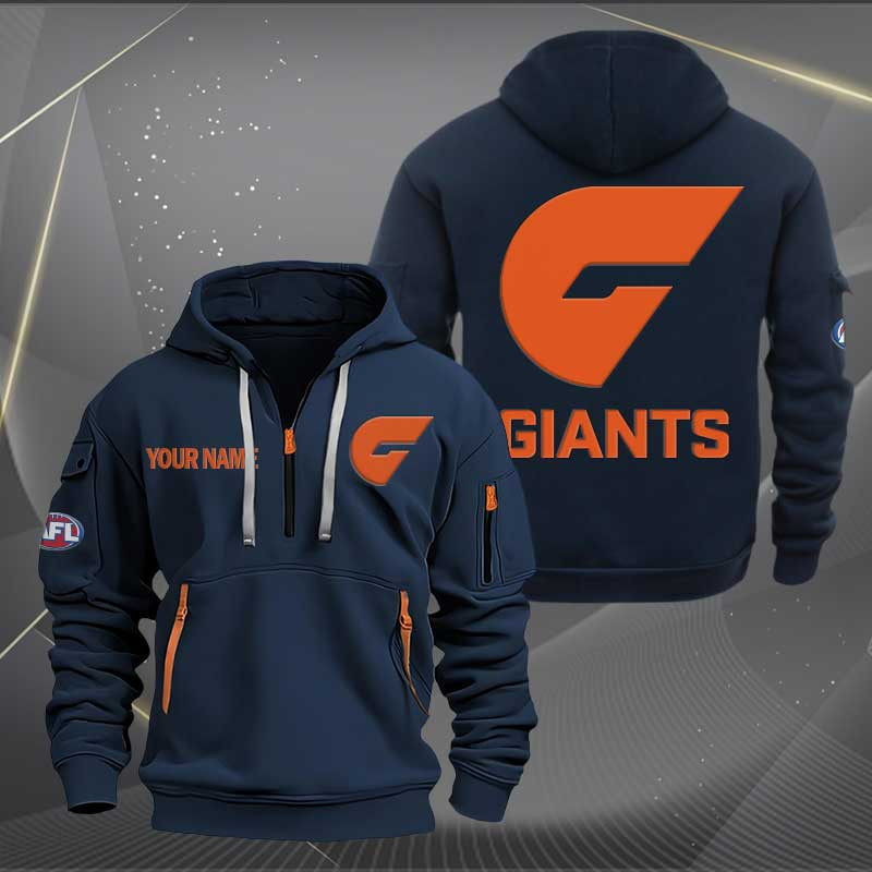 Sportswearmerch GWS Giants Personalized Half Zip Hoodie For Fan