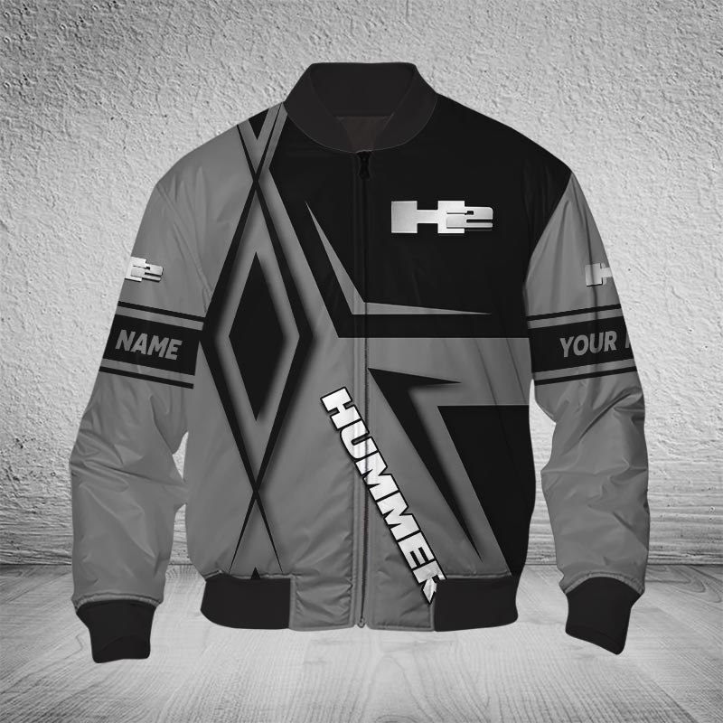 Sportswearmerch H2 Hummer Car Bomber Jacket For Fan