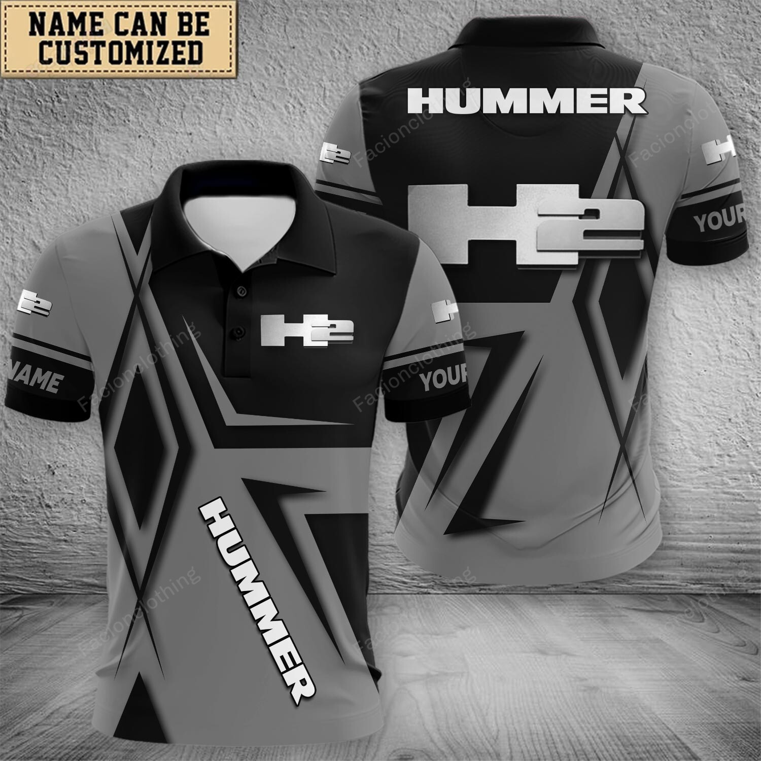 Sportswearmerch H2 Hummer Car Polo Shirt For Fan