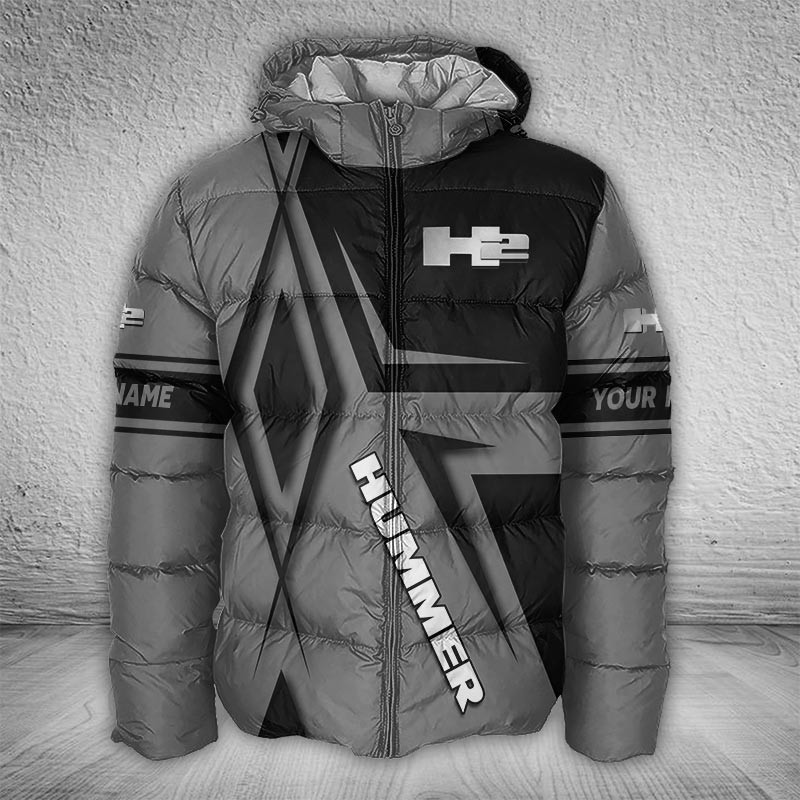 Sportswearmerch H2 Hummer Car Puffer Jacket For Fan
