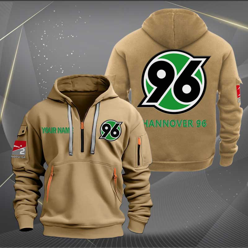 Sportswearmerch Hannover 96 Personalized Half Zip Hoodie For Fan