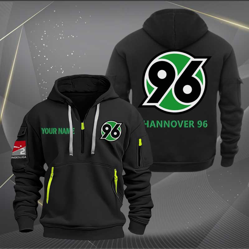 Sportswearmerch Hannover 96 Personalized Half Zip Hoodie For Fan