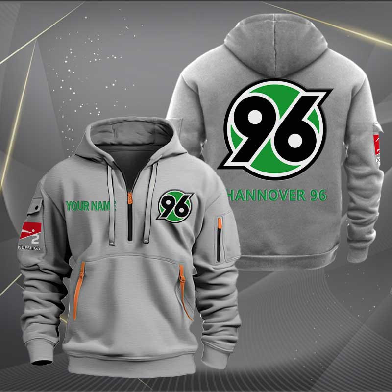 Sportswearmerch Hannover 96 Personalized Half Zip Hoodie For Fan