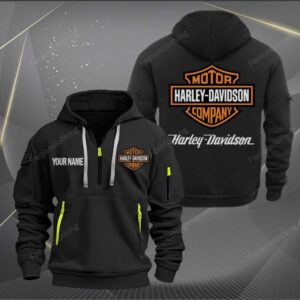 Sportswearmerch Harley-Davidson Motorcycles Personalized Half Zip Hoodie For Fan