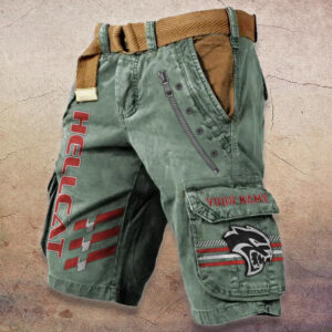 Sportswearmerch Hellcat Car Denim Shorts For Fan