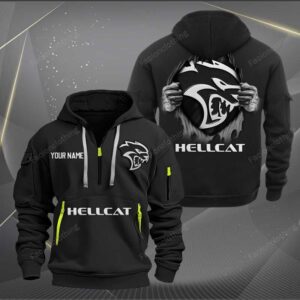 Sportswearmerch Hellcat Car Personalized Half Zip Hoodie For Fan
