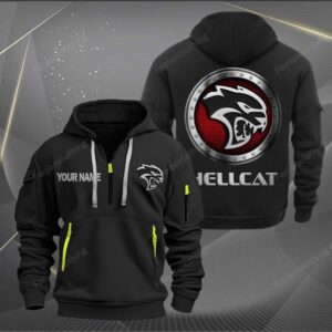 Sportswearmerch Hellcat Car Personalized Half Zip Hoodie For Fan