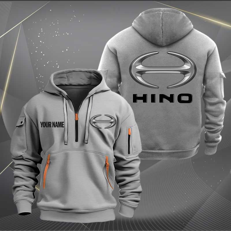 Sportswearmerch Hino Car Personalized Half Zip Hoodie For Fan