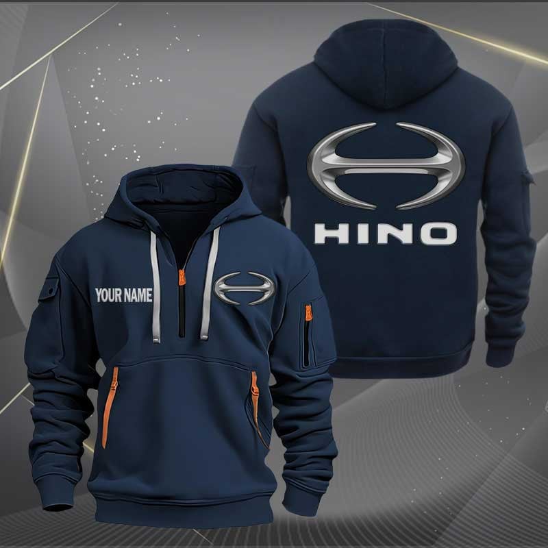 Sportswearmerch Hino Car Personalized Half Zip Hoodie For Fan